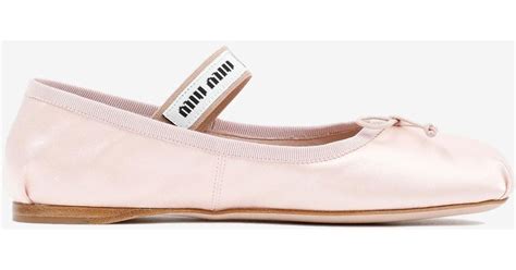 miu miu satin ballet pumps|miu ballet.